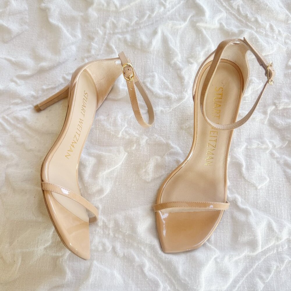 Stuart Weitzman Nudistcurve 75 High Heel Sandals Size 6